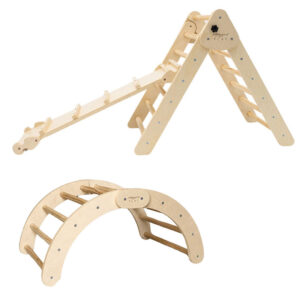 Viletto Ultimate Kids Climbing Set – Indoor Wooden Play Gym for Toddlers