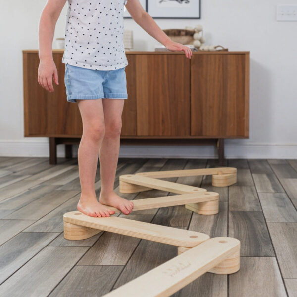 Viletto Balance Play Bundle – Wooden Board & Beam Set for Kids’ Coordination & Fun - Image 12