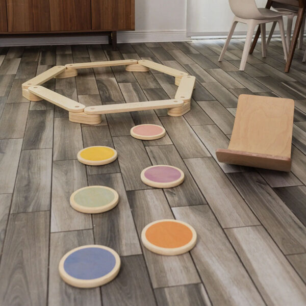 Viletto Balance Play Bundle – Wooden Board & Beam Set for Kids’ Coordination & Fun - Image 8
