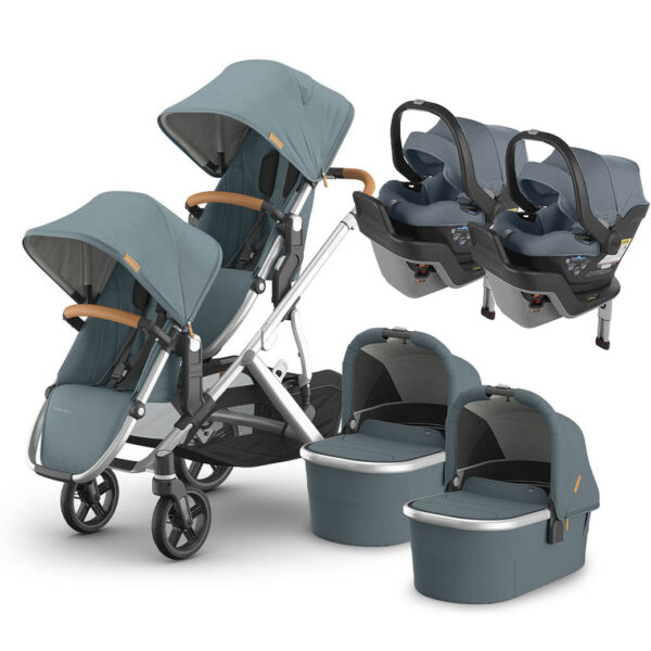 Viletto Twin Stroller with Infant Car Seat – All-in-One Travel System for Newborns & Toddlers - Image 5