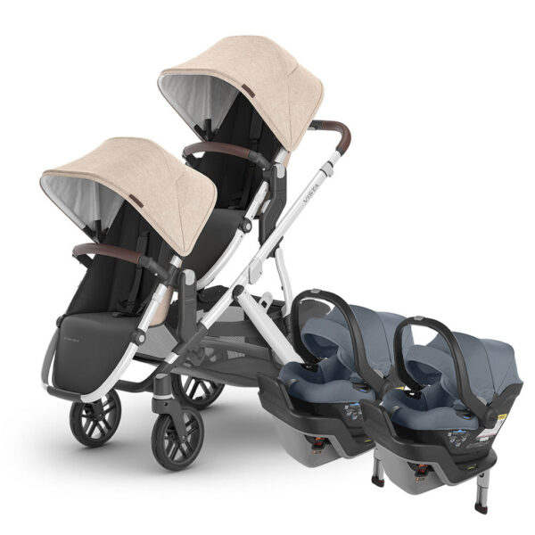 Viletto Twin Stroller with Infant Car Seat – All-in-One Travel System for Newborns & Toddlers - Image 10