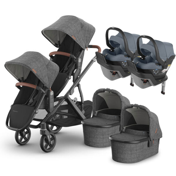 Viletto Twin Stroller with Infant Car Seat – All-in-One Travel System for Newborns & Toddlers - Image 13
