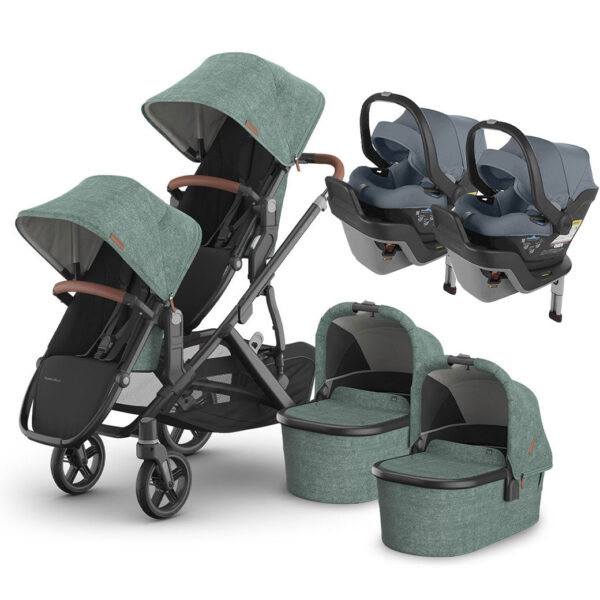 Viletto Twin Stroller with Infant Car Seat – All-in-One Travel System for Newborns & Toddlers - Image 17