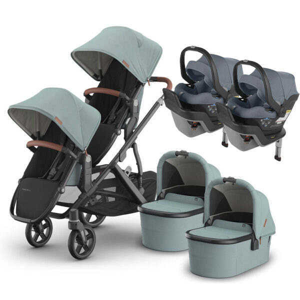 Viletto Twin Stroller with Infant Car Seat – All-in-One Travel System for Newborns & Toddlers - Image 21