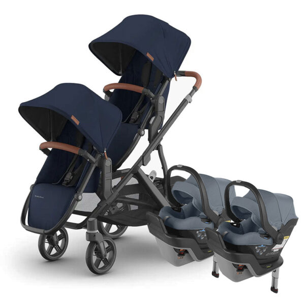 Viletto Twin Stroller with Infant Car Seat – All-in-One Travel System for Newborns & Toddlers - Image 33