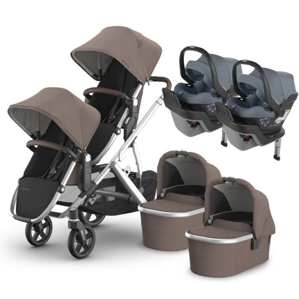 Viletto Twin Stroller with Infant Car Seat – All-in-One Travel System for Newborns & Toddlers - Image 29