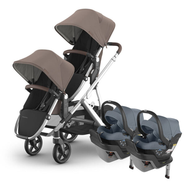 Viletto Twin Stroller with Infant Car Seat – All-in-One Travel System for Newborns & Toddlers - Image 30